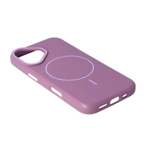 Toc Luxury Leather Magsafe Apple iPhone 16e Purple - Img 2