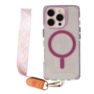 Accesoriu tip bratara textil cu carabina Pastel Clouds