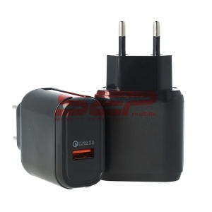 Adaptor priza USB Quick Charge 3.0 15W PD001 BLACK