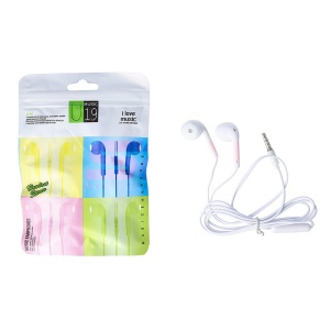 Handsfree In-Ear Audio Stereo U19 WHITE - Img 1
