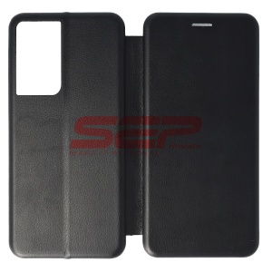 Husa FlipCover Round Samsung Galaxy S21 Ultra Black - Img 1