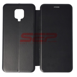 Husa FlipCover Round Xiaomi Redmi Note 9 Pro Black - Img 1