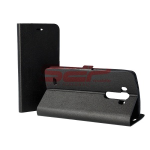 Husa FlipCover Stand Magnet LG K4 NEGRU