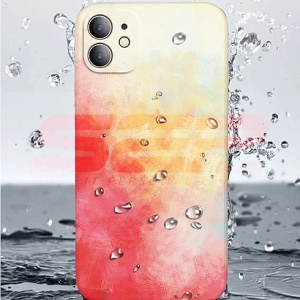 Husa silicon Watercolor Apple iPhone 12 Spring Cherry - Img 3