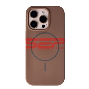 Husa Soft Silicone Magsafe Apple iPhone 16 Pro Brown - Img 2
