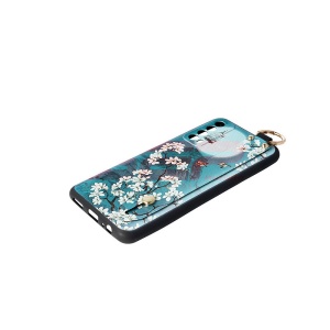 Husa TPU Crossbody Design Samsung Galaxy S21 Ultra Flowers - Img 4