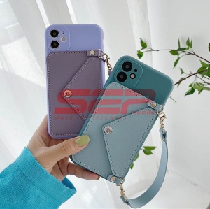 Husa TPU Crossbody Wallet Apple iPhone 8 BLUE - Img 2