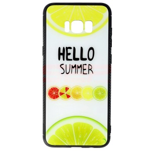 Husa TPU & Glass Samsung Galaxy S8 Lemon