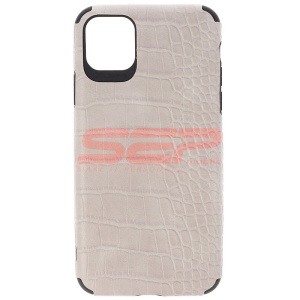 Husa TPU Leather Crocodile Apple iPhone 11 Pro Max Grey - Img 1