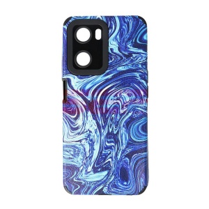 Husa TPU Leather Frosted Oppo A57s Blue Waves