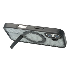 Husa TPU+PC 3D Grid Apple iPhone 17 Black - Img 2
