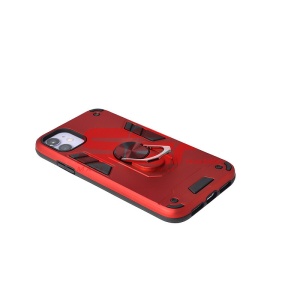 Husa TPU+PC Armor Ring Case Apple iPhone 12 mini Red - Img 3