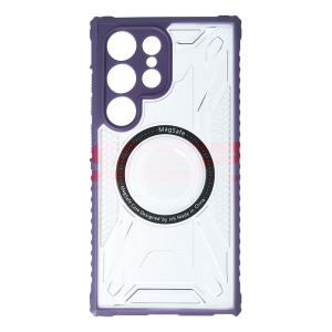 Husa TPU+PC Geometric Samsung Galaxy S24 Ultra Purple - Img 2
