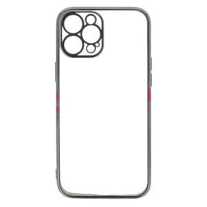 Husa TPU Plating Frame Apple iPhone 12 Pro Max Black - Img 2