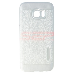 Husa TPU Water Cube Samsung Galaxy S7 Edge SILVER