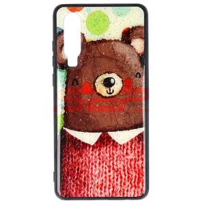Husa UV Copy Glass Huawei P30 Bear - Img 1
