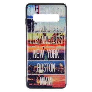Husa UV Copy Glass Samsung Galaxy S10 Cities