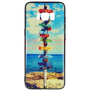 Husa UV Copy Glass Samsung Galaxy S8 Travel Signs - Img 1