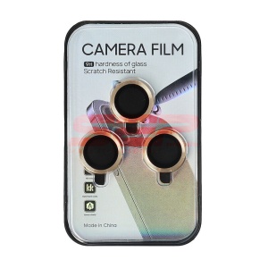 Protectie sticla Metal camera foto Apple iPhone 16 Pro Max Gold