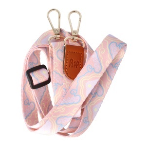 Snur textil dublu telefon mobil cu carabine Pastel Clouds - Img 3
