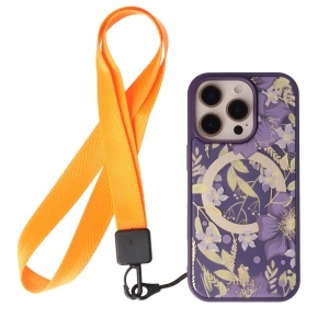 Snur textil Lines pentru telefon mobil Orange