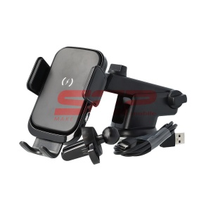 Suport auto cu incarcare wireless Quick Charge 15W pentru parbriz masina - Img 2