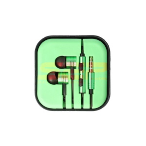 Casti audio In-Ear Stereo Metal universal 3,5mm GREEN