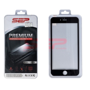 Geam protectie display sticla Full Face Apple iPhone 6 Plus BLACK - Img 1