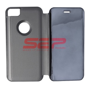 Husa Clear View Mirror Apple iPhone SE 2020 Black - Img 2