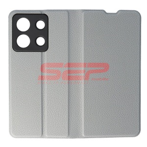 Husa FlipCover Leather Xiaomi Redmi Note 13 5G Grey - Img 1