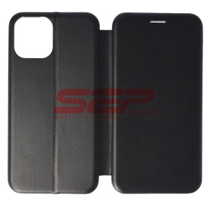 Husa FlipCover Round Apple iPhone 12 Pro Max Black - Img 1