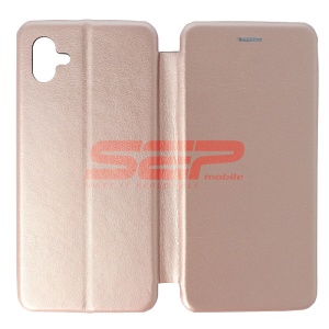 Husa FlipCover Round Samsung Galaxy A04 Rose Gold