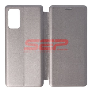 Husa FlipCover Round Samsung Galaxy Note 20 5G Fossil Gray