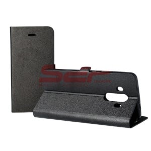 Husa FlipCover Stand Magnet Huawei P smart 2020 NEGRU