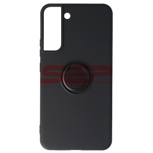 Husa silicon Liquid Ring Stand Samsung Galaxy S22 Plus Black