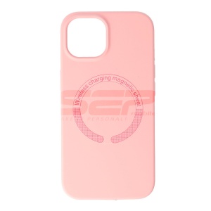 Husa silicon Mag Cover Apple iPhone 15 Pink