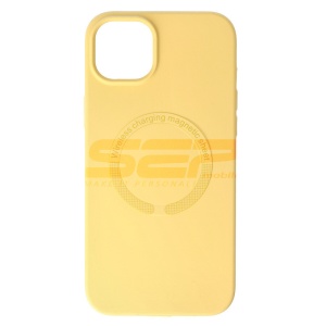 Husa silicon Mag Cover Apple iPhone 15 Plus Yellow