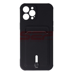 Husa TPU Card Holder Apple iPhone 12 Pro Max Black - Img 1