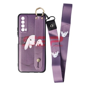 Husa TPU Crossbody Design Huawei P smart 2021 Rabbit - Img 3