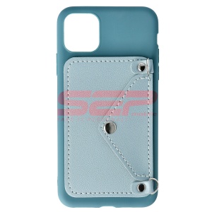 Husa TPU Crossbody Wallet Apple iPhone 11 Pro Max BLUE - Img 2