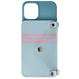 Husa TPU Crossbody Wallet Apple iPhone 12 mini BLUE - Img 2
