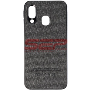 Husa TPU Leather Denim Samsung Galaxy A40 Black - Img 1