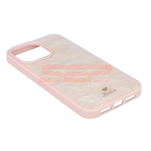 Husa TPU Natural Marble Apple iPhone 15 Pro Max Pink - Img 2