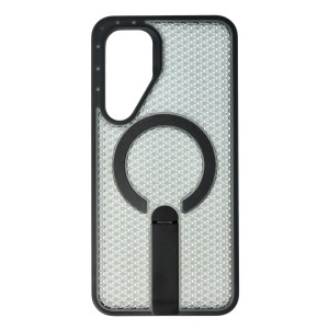 Husa TPU+PC 3D Grid Samsung Galaxy S25 FE Black