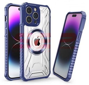 Husa TPU+PC Geometric Apple iPhone 16 Pro Max Blue - Img 1