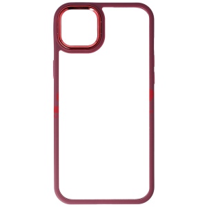Husa TPU+PC Shell Clear Cover Apple iPhone 14 Plus Burgundy - Img 2