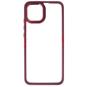 Husa TPU+PC Shell Clear Cover Samsung Galaxy A03 4G Burgundy - Img 2