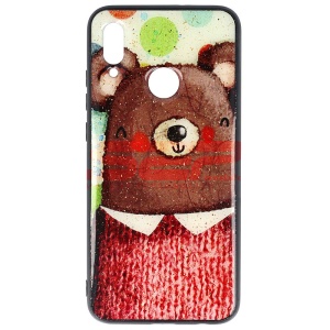 Husa UV Copy Glass Huawei P Smart 2019 Bear - Img 1