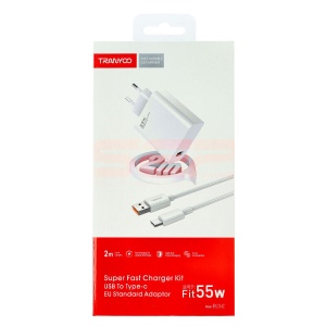 Incarcator retea Fast Charge USB - Type-C 55W TRANYOO EU3-C - Img 1