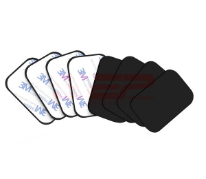 Placuta metalica pentru suport auto Square BLACK